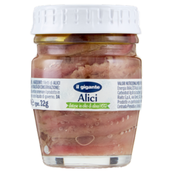 IL GIGANTE Alici Distese In Olio Di Oliva 58 g