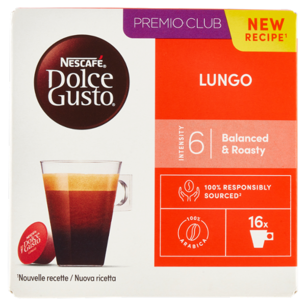 NESCAFÉ DOLCE GUSTO Lungo Caffè 16 Capsule 89,6g