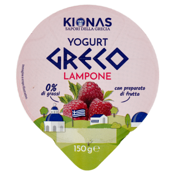 Kionas Yogurt Greco Lampone 0% di grassi 150 g