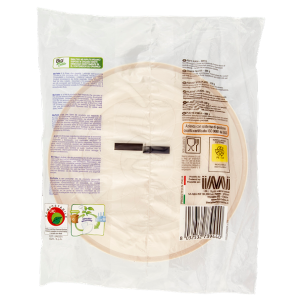 Bio Table Piatti Piani Compostabili 500 g