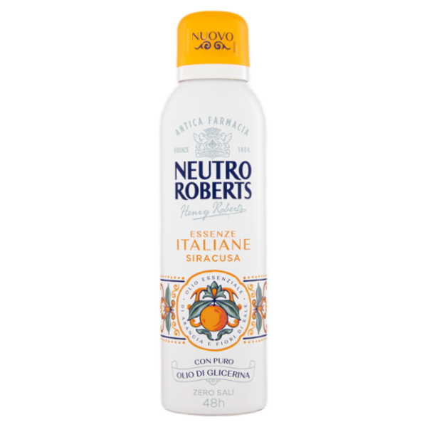 Neutro Roberts Essenze Italiane Siracusa Olio Essenziale di Arancia e Fiori di Sale 200 ml