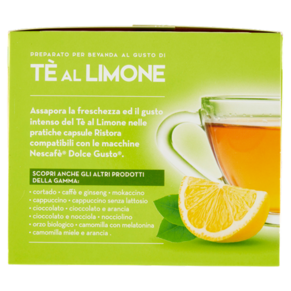 ristora Tè al Limone Capsule Compatibili con Macchine Nescafè Dolce Gusto 10 x 12 g
