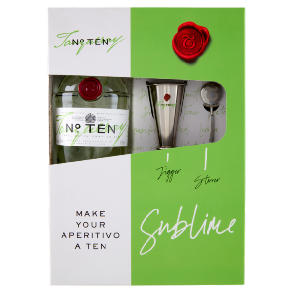 Tanqueray N°Ten 700 ml + Jigger e Stirrer