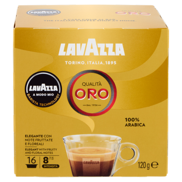 Lavazza A Modo Mio Qualità Oro 16 Capsule 120 g