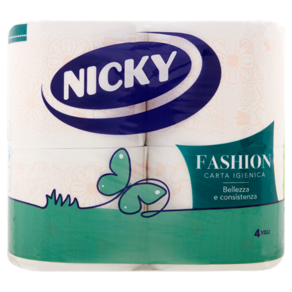 Nicky Fashion Carta Igienica 4 pz