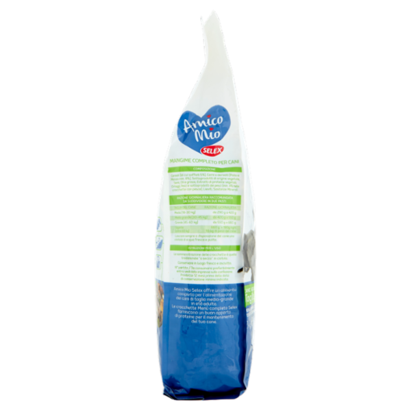 Selex Amico Mio Cane Menù Completo con Pollo, Manzo, Pesce, Mais e Riso Soffiato 2 kg