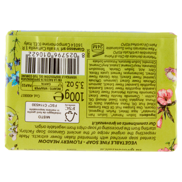 I Provenzali Saponetta Finissima Vegetale Prato Fiorito 100 g