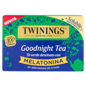 Twinings Goodnight Tea Tè Verde Deteinato Solubile Con Melatonina 12 Bustine The 48 g