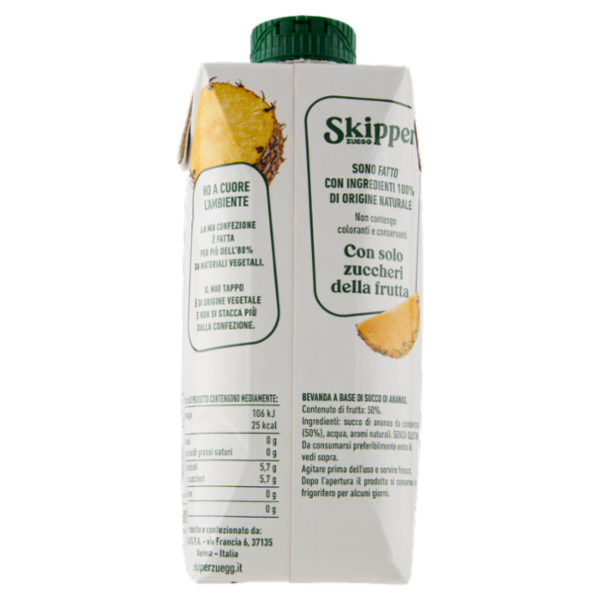 Zuegg Skipper Ananas Senza zuccheri aggiunti 330 ml