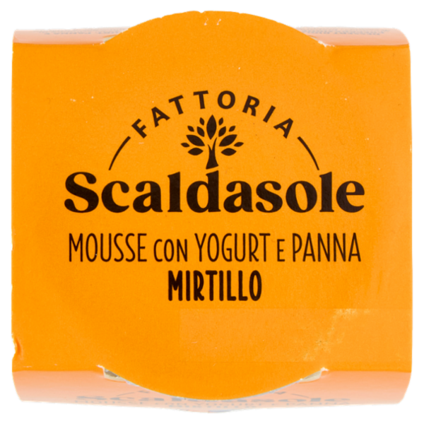 Fattoria Scaldasole Mousse con Yogurt e Panna Mirtillo 75 g