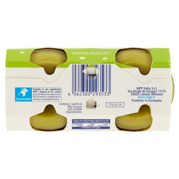HiPP Biologico Piselli Omogeneizzato 2 x 80 g