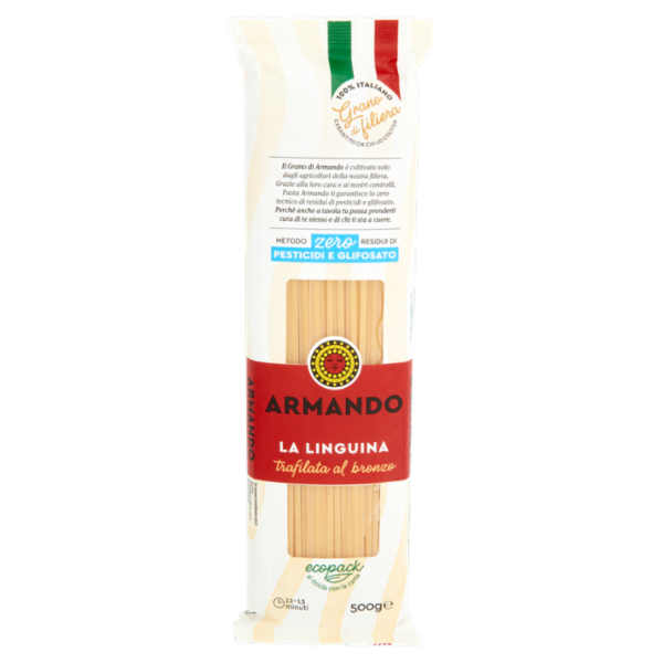 Armando Metodo zero Residui di Pesticidi e Glifosato la Linguina 500 g