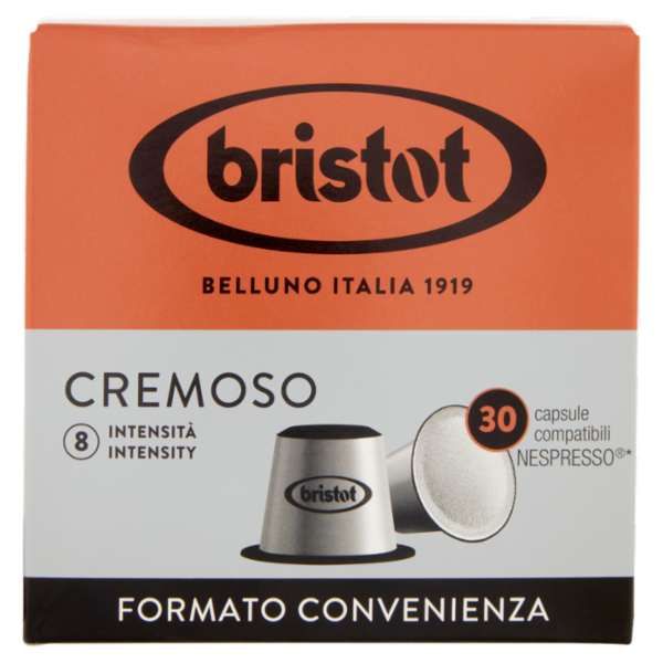 bristot Cremoso 30 capsule compatibili Nespresso* 165 g