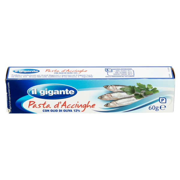 IL GIGANTE Pasta d'Acciughe con Olio di Oliva 12% 60 g