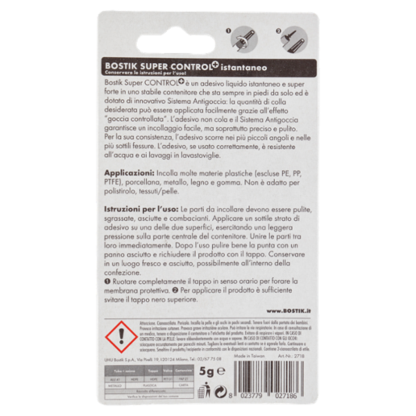 Bostik Super Control⁺ istantaneo liquido 5 g