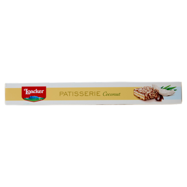 Loacker Patisserie Coconut Wafer con crema al Cocco ricoperti di Cioccolato Latte Wafers 100g