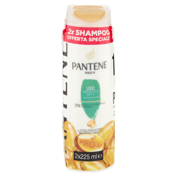 Pantene Pro-V Shampoo Lisci Effetto Seta 2x225 ml
