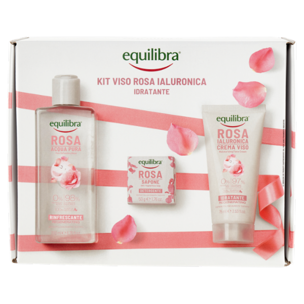 equilibra Kit Viso Rosa Ialuronica Idratante