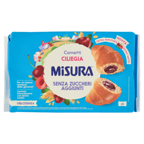 Misura Dolcesenza 6 Cornetti Ciliegia 298 g