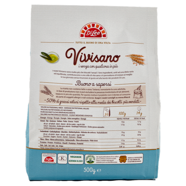 Di Leo Vivisano ricetta senza latte e uova 500 g