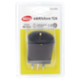 Selex Adattatore Semplice Spina 10A + 1 Presa 10-16A(Ted) Nero