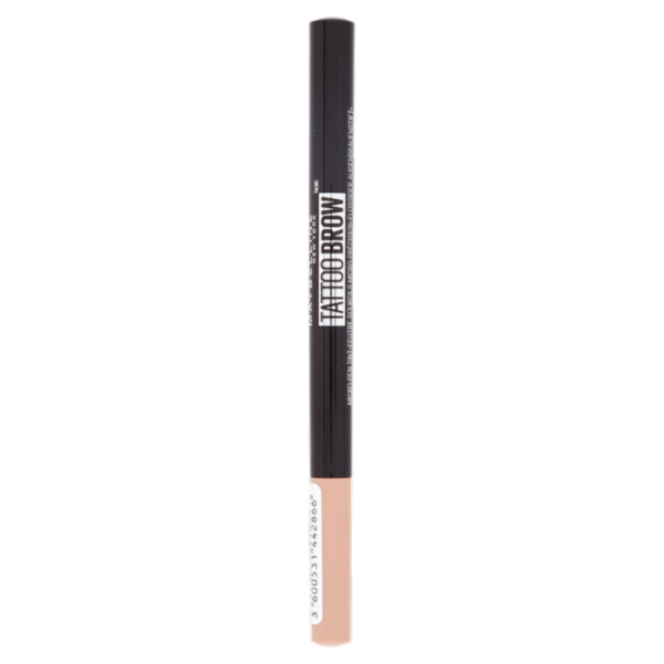 Maybelline New York Penna Sopracciglia Tattoo Brow, Risultato Definito, 100 Blonde