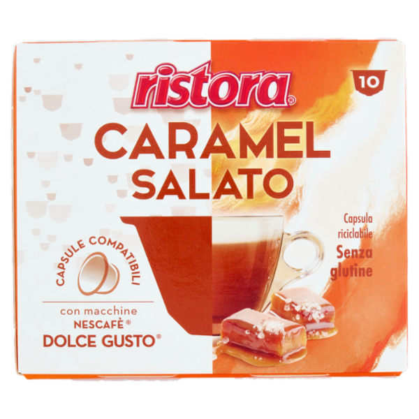 ristora Caramel Salato Capsule Compatibili con macchine Nescafè Dolce Gusto 10 x 17 g