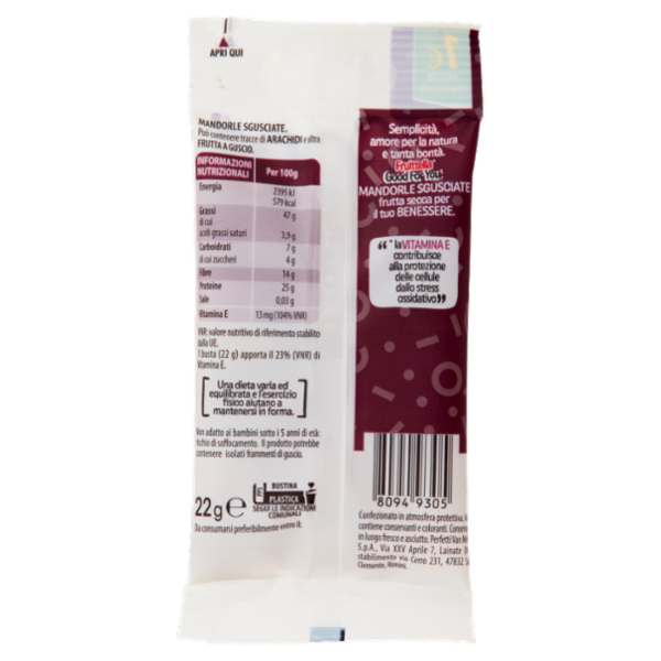Fruit-tella Good For You* Mandorle Sgusciate 22 g