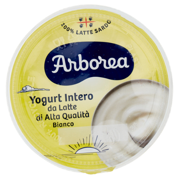 Arborea Yogurt Intero da Latte di Alta Qualità Bianco 500 g
