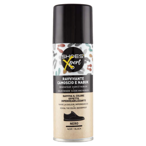 Shoes'Xpert Ravvivante Camoscio e Nabuk Nero 200 ml