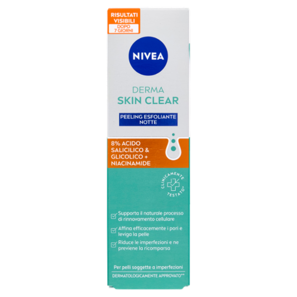 Nivea Derma Skin Clear Peeling Esfoliante Notte 40 ml
