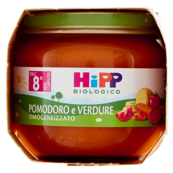 HiPP Biologico Baby Sugo Pomodoro e Verdure Omogeneizzato 2 x 80 g