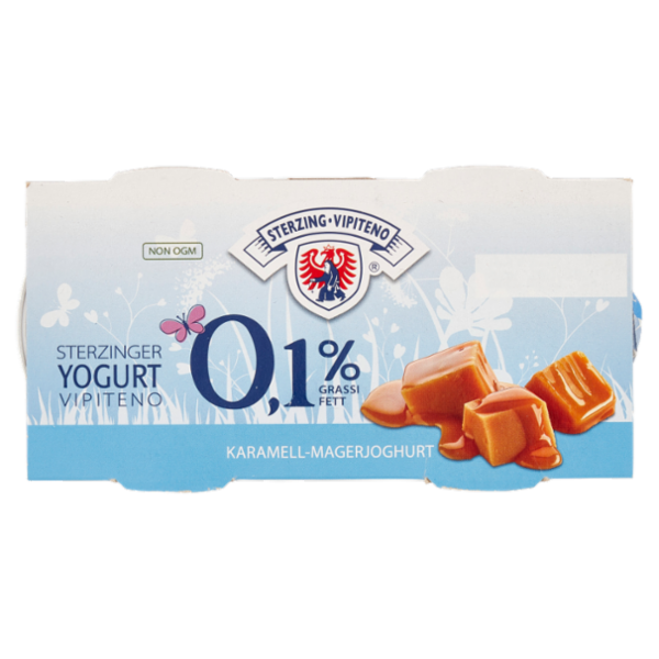 Sterzing Vipiteno 0,1% Grassi Yogurt Magro al Caramello 2 x 125 g