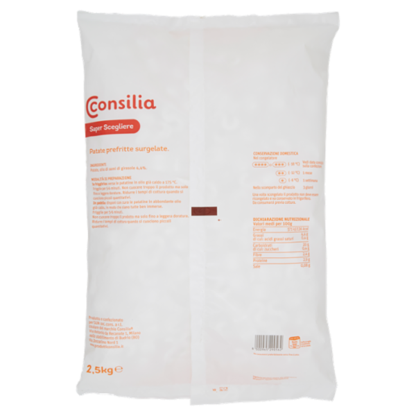 Consilia Saper Scegliere Patatine da friggere 2,5 kg (senza olio di palma)