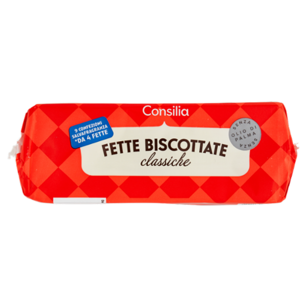 Consilia Fette Biscottate Classiche in Confezioni Salvafreschezza 9x4 fette 320 g