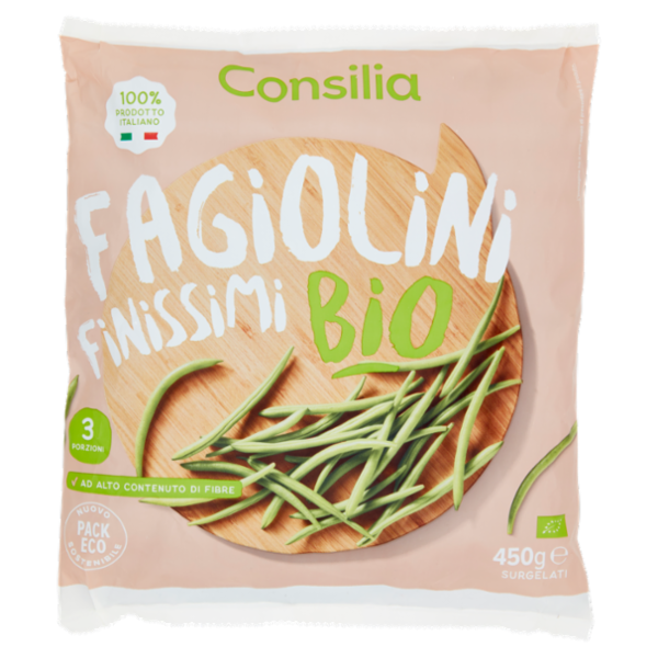 Consilia Fagiolini Finissimi Biologici Surgelati 450 g