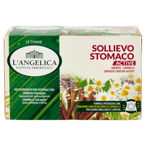 L'Angelica Le Tisane Sollievo Stomaco Active 18 Filtri 27,9 g
