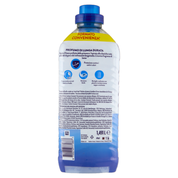 Lenor Ammorbidente Lavatrice Concentrato, Risveglio Primaverile, 71 Lavaggi 1,491 L