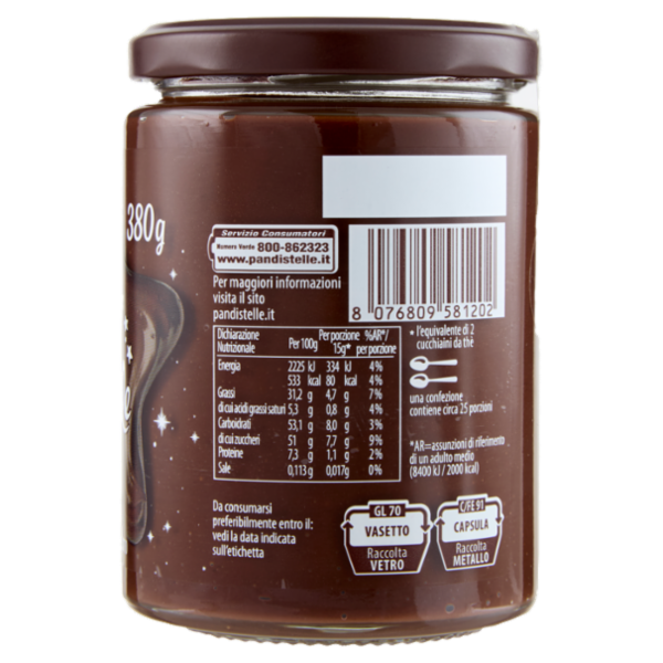 Pan di Stelle Crema al Cacao Nocciole e Granella di Biscotto 380g