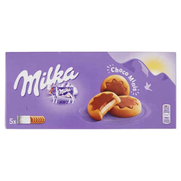 Milka Choco Minis, piccoli biscotti ricoperti da cioccolato al latte - 185g