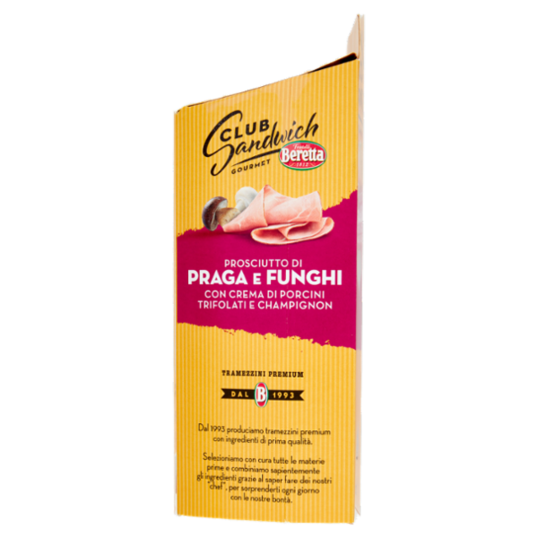 Beretta Club Sandwich Gourmet Prosciutto di Praga e Funghi 160 g
