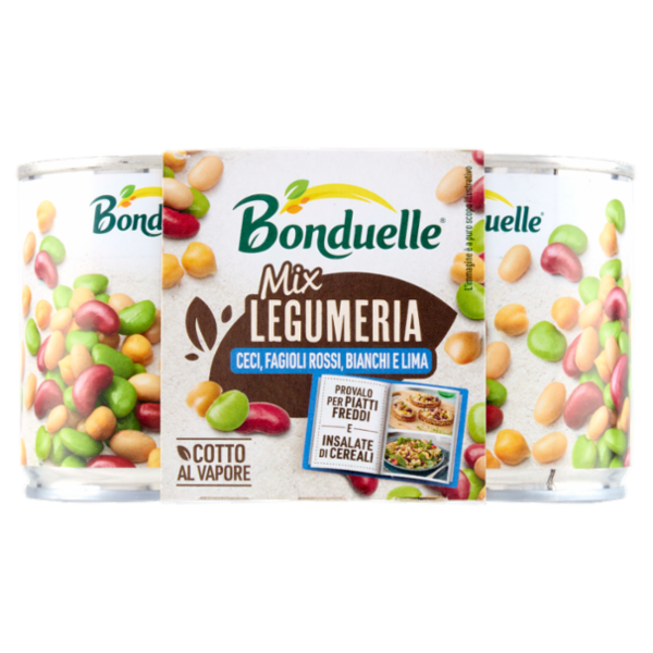Bonduelle Mix Legumeria Ceci, Fagioli Rossi, Bianchi e Lima 2 x 150 g