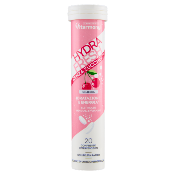 Laboratoires Vitarmonyl Hydra Fresh Ciliegia 20 Compresse Effervescenti 58 g
