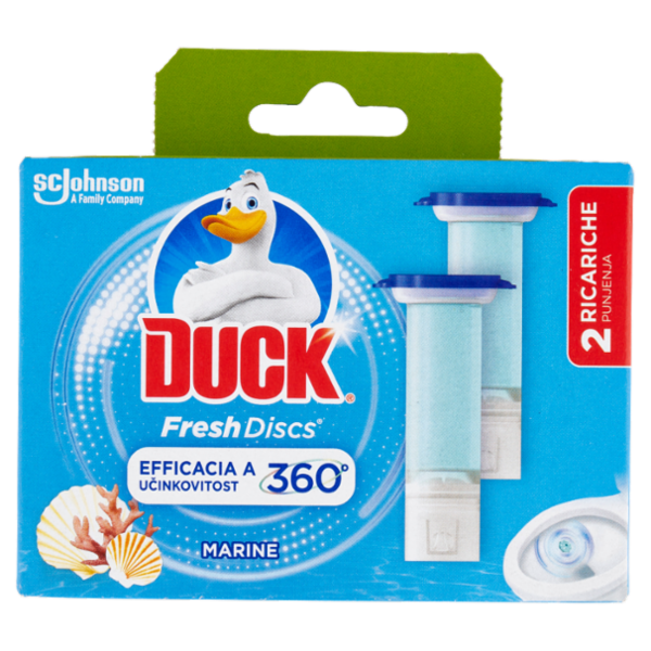 Duck Fresh Discs - Doppia Ricarica, Fragranza Marine 2 x 36ml