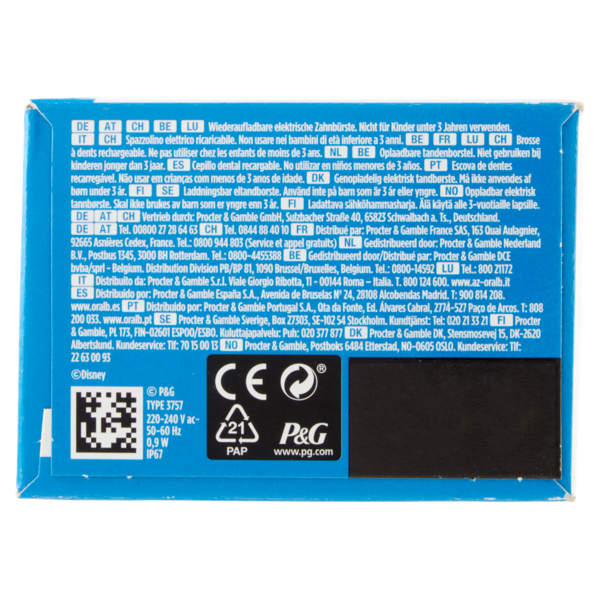 Oral-B Power Spazzolino Elettrico Ricaricabile Pro3 Junior Minnie +6 anni