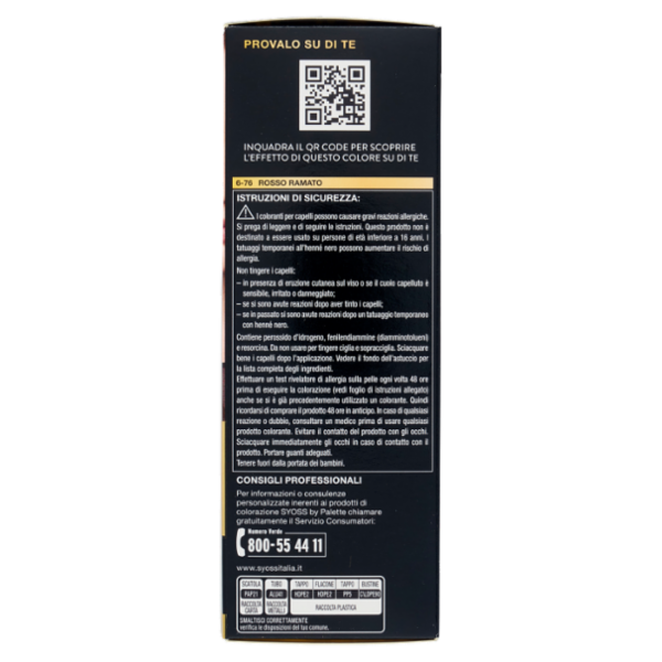 Syoss By Palette Oleo Intense 6-76 Rosso Ramato