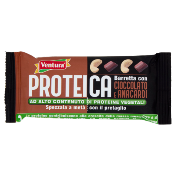 Ventura Proteica Barretta con Cioccolato e Anacardi 50 g