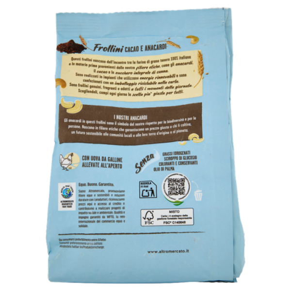 altromercato Frollini Cacao e Anacardi 300 g