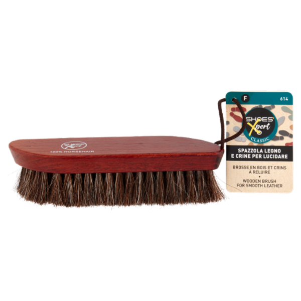 Shoes'Xpert Classic Spazzola Legno e Crine per Lucidare