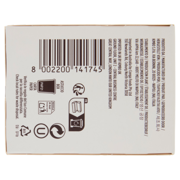 Kimbo Espresso Barista 100% Arabica Capsule Compatibili con Macchine Nespresso* Original 30 x 5,5 g